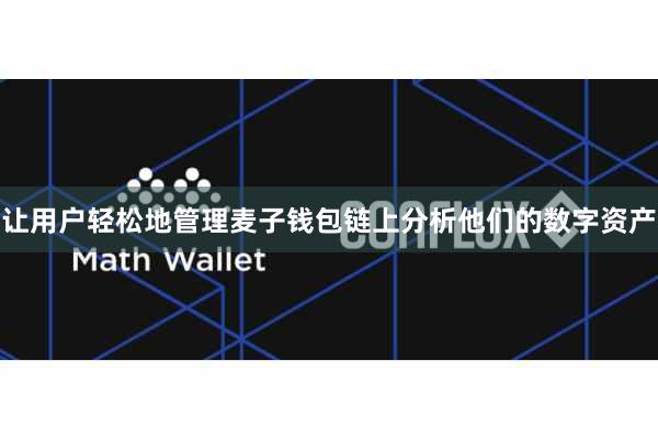 让用户轻松地管理麦子钱包链上分析他们的数字资产